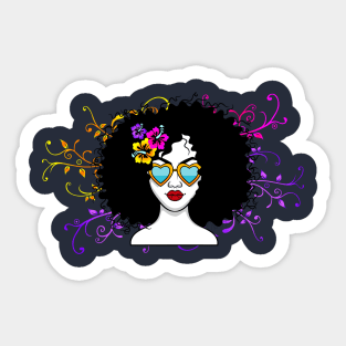 Pride Latina Afro Queen hispanic columbian gift ida present Sticker